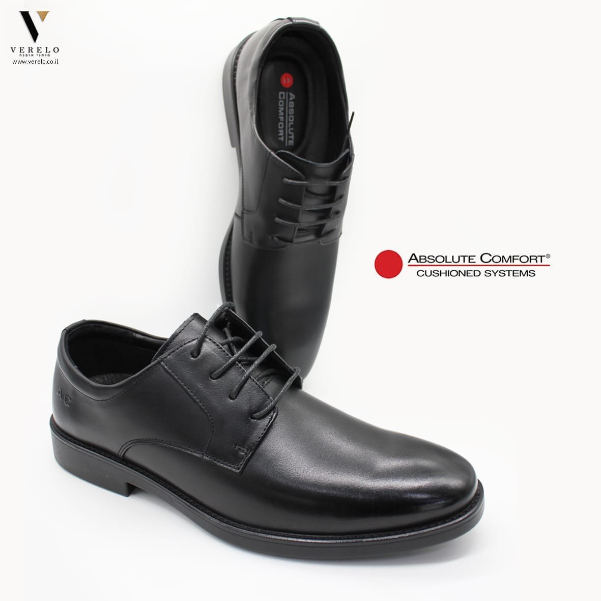 ABSOLUTE-COMFORT-ARIZONA-311201.jpg נעלי עור אלגנטיות עם שרוכים ABSOLUTE COMFORT ARIZONA – תמונה 1