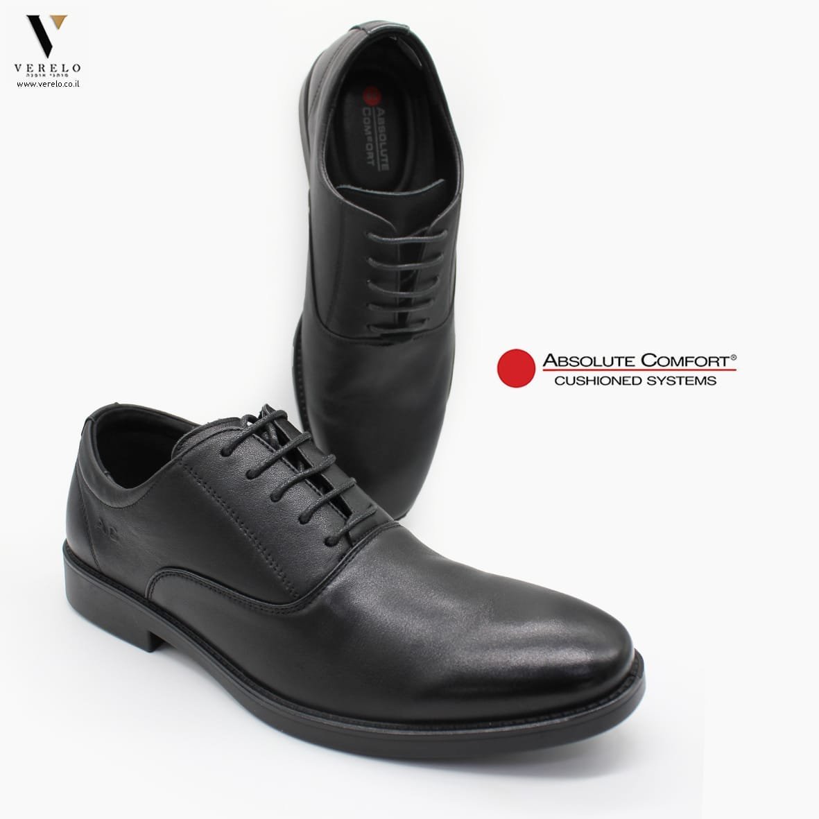 ABSOLUTE-COMFORT-ARIZONA-311202.jpg נעלי עור אלגנטיות עם שרוכים ABSOLUTE COMFORT ARIZONA – תמונה 1