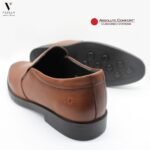 נעלי עור אלגנטיות בלי שרוכים חום ABSOLUTE COMFORT ARIZONA – תמונה 5