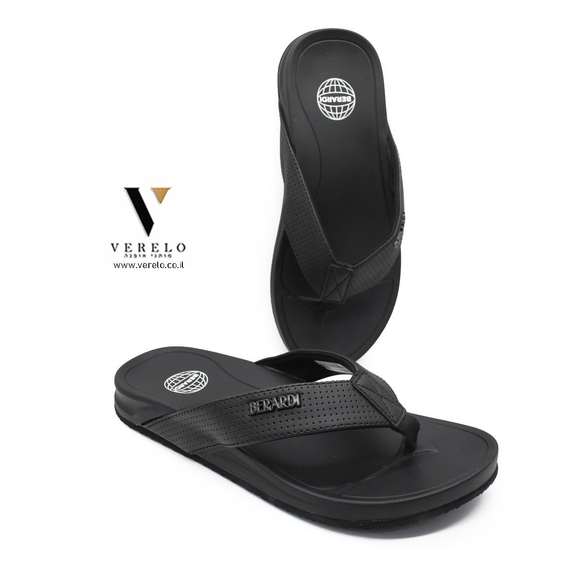 BERARDI-0011-BLACK-BLACK.jpg כפכף של BERARDI 0011 BLACK/BLACK – תמונה 1