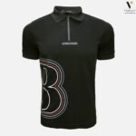 פולו קצר של שחור BERARDI-Denim