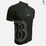 ⁦פולו קצר של שחור BERARDI-Denim⁩ – תמונה ⁦2⁩