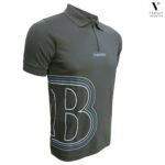 ⁦פולו קצר אפור של BERARDI-Denim⁩ – תמונה ⁦2⁩