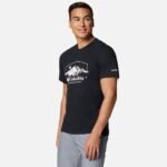 טי-שירט כותנה לגברים הדפס גרפי של COLUMBIA – תמונה 3