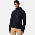 מעיל פליס קולומביה עם כובע Arctic Crest Bonded-Titanium