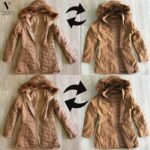 מעיל קפטשיון דו צדדים DINAMIT JEANS-2286A-CAMEL – תמונה 3