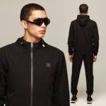 חליפת קפוצ'ון ניילון סגירת רוכסן של EMPORIO