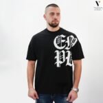 טי שירט שחור אוברסייז  EMPORIO VALENTINI