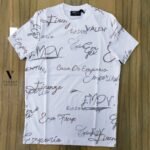 ⁦טי שירט מעוצב לבן של EMPORIO VALENTINI⁩ – תמונה ⁦5⁩