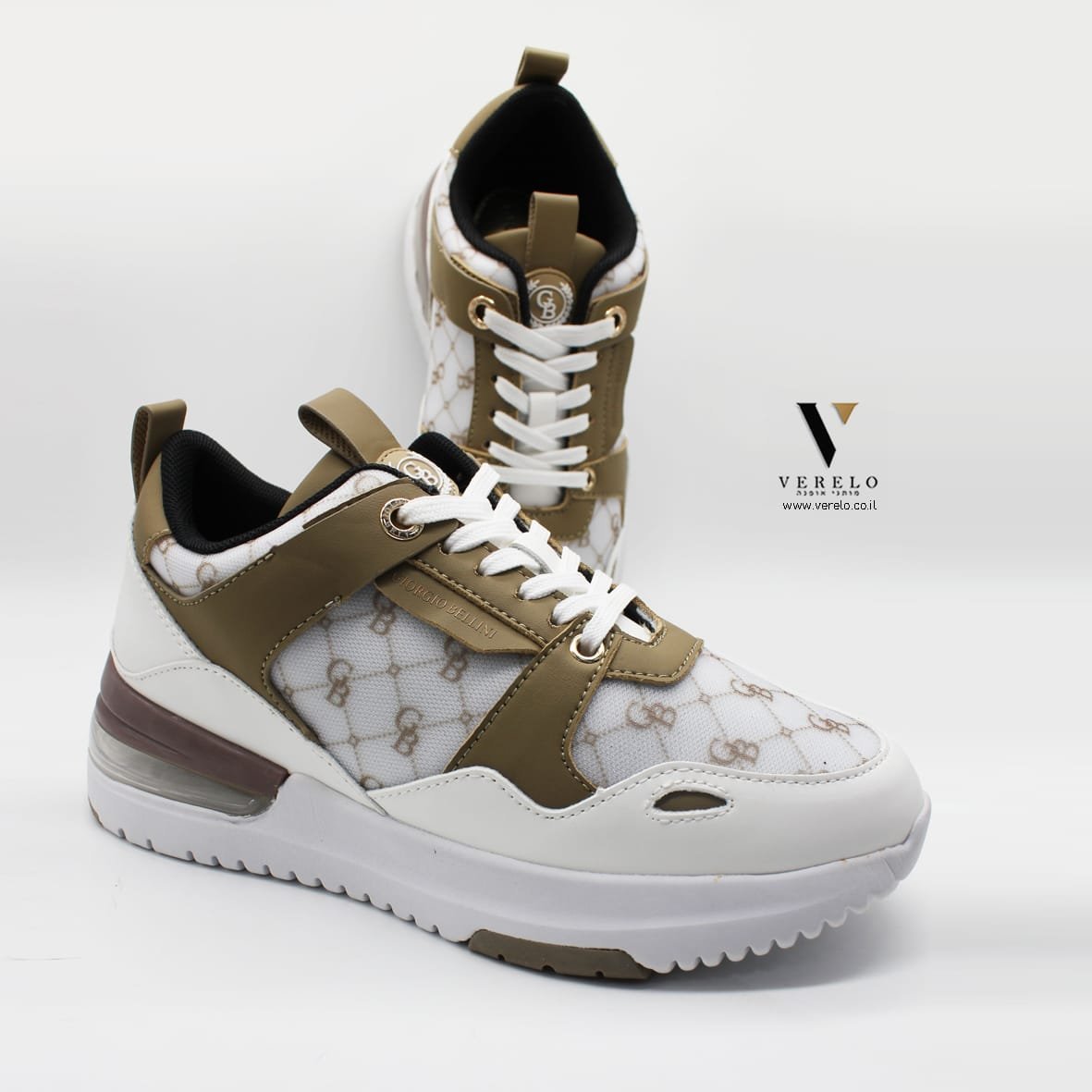 GIORGIO-BELLINI-3059-11.jpg נעלי סניקרס מעוצבת עם שרוכים של GIORGIO BELLINI 3059-11 – תמונה 1