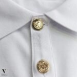 ⁦פולו חלק קצר לצעירות GIORGIO BELLINI-GBTS3027-WHITE⁩ – תמונה ⁦2⁩