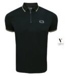 פולו קצר שחור של GIORGIO BELLINI – תמונה 2