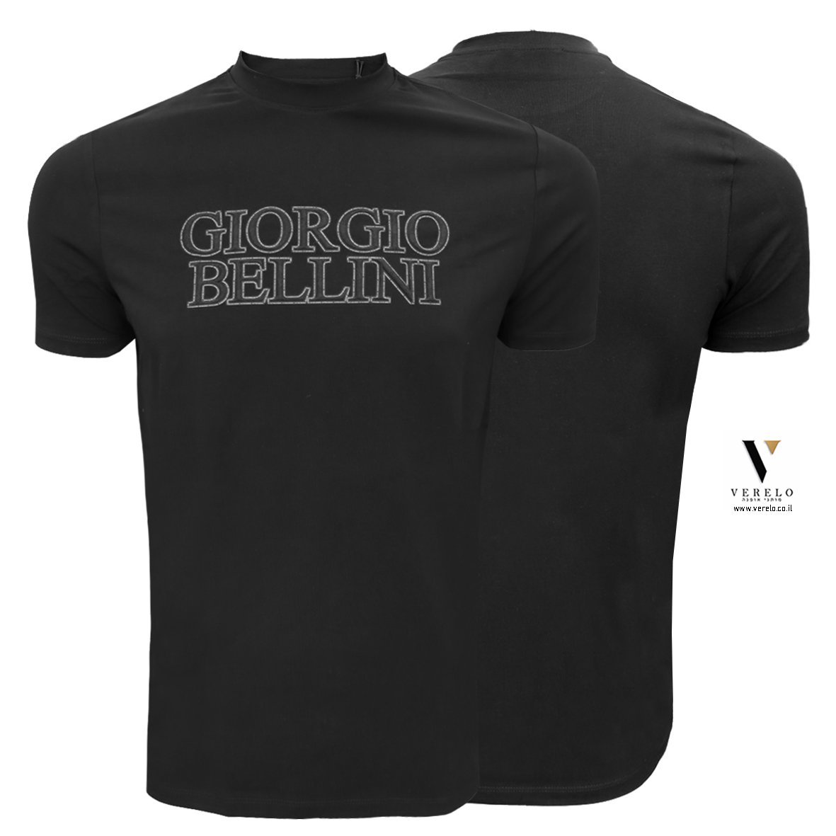GIORGIO-BELLINI-S25GBT31-BLACK-6.jpg טי שירט עיצוב ריקמה של GIORGIO BELLINI – תמונה 1