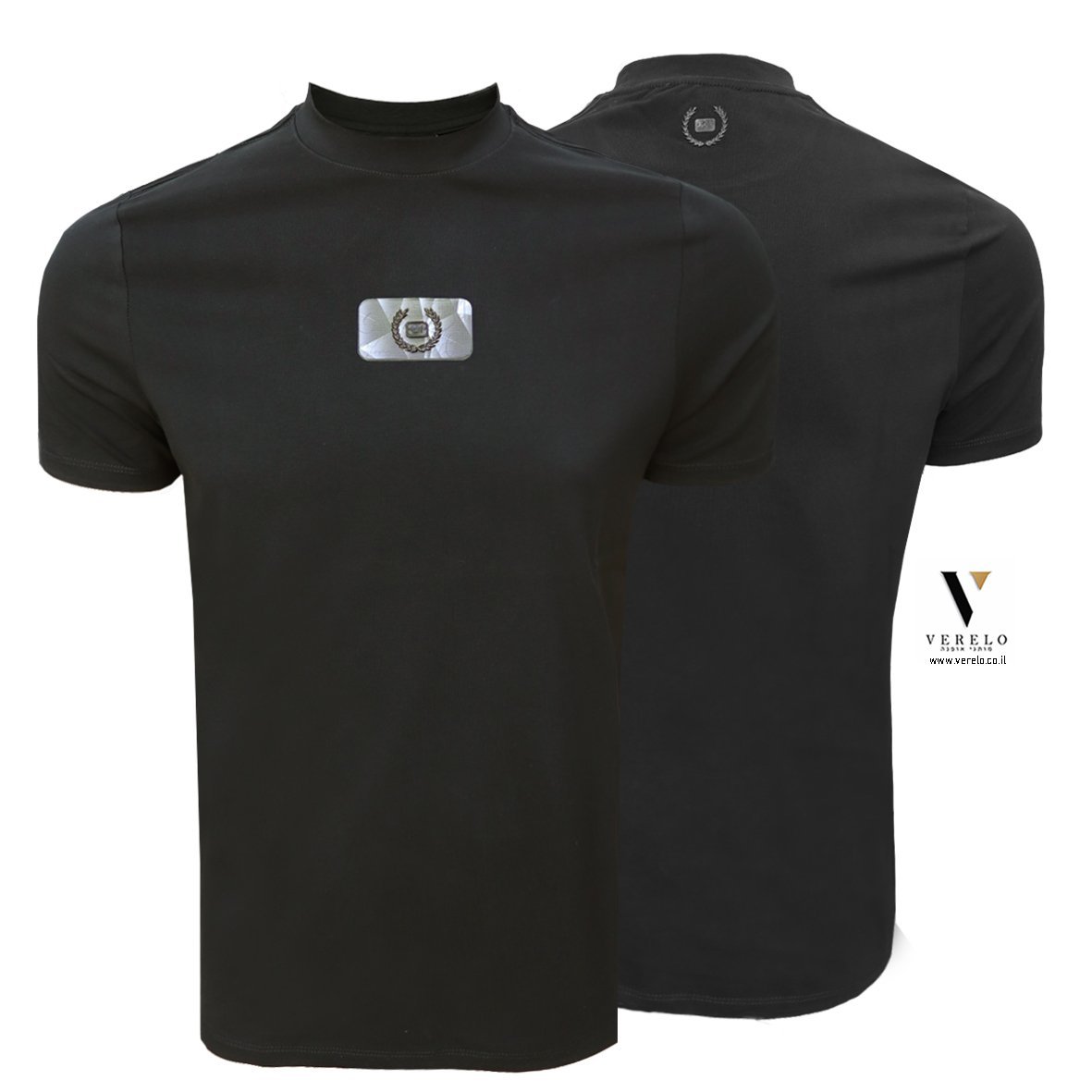 GIORGIO-BELLINI-S25GBT49-BLACK-5.jpg טי שירט כותנה של GIORGIO BELLINI T49 – תמונה 1