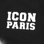 ⁦פולו קצר שחור כותנה של ICON PARIS⁩ – תמונה ⁦6⁩