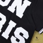 ⁦פולו קצר שחור כותנה של ICON PARIS⁩ – תמונה ⁦9⁩