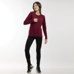 סווודר מחשוף עגול NAUTICA 0S100-BORDO – תמונה 2