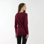 סווודר מחשוף עגול NAUTICA 0S100-BORDO – תמונה 4