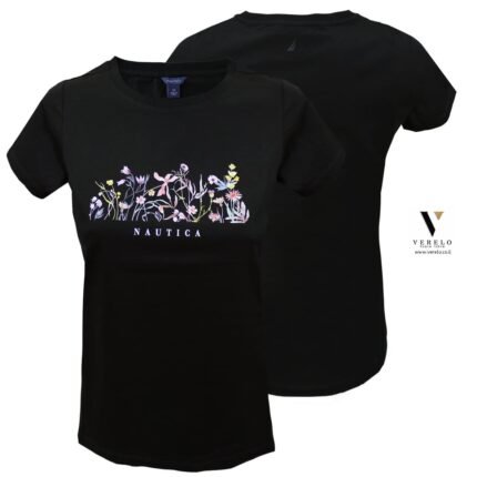 טי שירט כותנה לצעירות של NAUTICA T-53010SBNSP24-BLACK