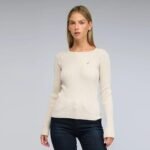 סריג לנשים ספורט אלגנטי של NAUTICA 54001SBNFA24 - CREAM