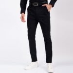 מכנסי צ’ינו שחור כותנה NAUTICA Chino – תמונה 2