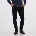 מכנסי צ’ינו שחור כותנה NAUTICA Chino – תמונה 5