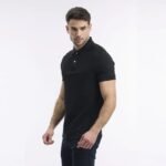 ⁦פולו קצר NAUTICA K81001 -BLACK⁩ – תמונה ⁦2⁩