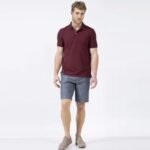 ⁦חולצת פולו מבד מנדף של NAUTICA K81001-BURGUNDY⁩ – תמונה ⁦2⁩
