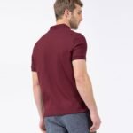 ⁦חולצת פולו מבד מנדף של NAUTICA K81001-BURGUNDY⁩ – תמונה ⁦4⁩