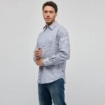 חולצה מכופתרת עם שרוולים ארוכים Nautica