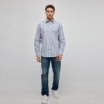 חולצה מכופתרת עם שרוולים ארוכים Nautica – תמונה 4