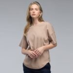 טי שירט אוברסייז לצעירות של NAUTICA T-53001SBNSP24-TAUPE