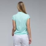 ⁦פולו קצר NAUTICA T-53502SBNSP24 AQU AQUA⁩ – תמונה ⁦3⁩