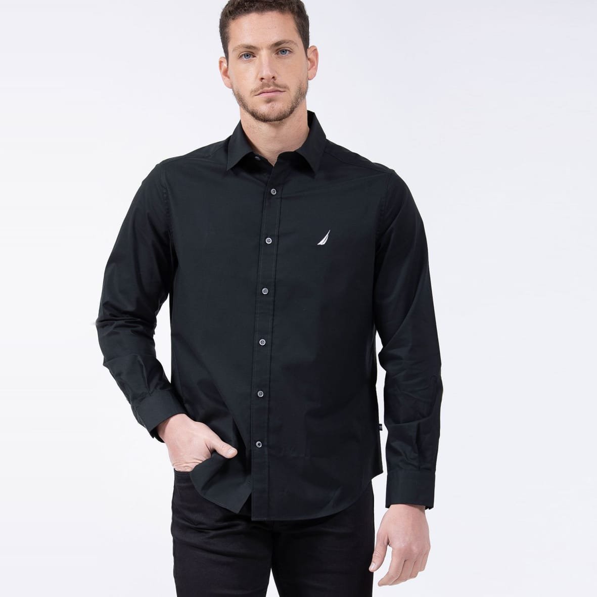 NAUTICA-W81I1OTB-4.jpg חולצה מכופתרת בגזרת NAUTICA W81I1OTB TAILORED FIT – תמונה 1