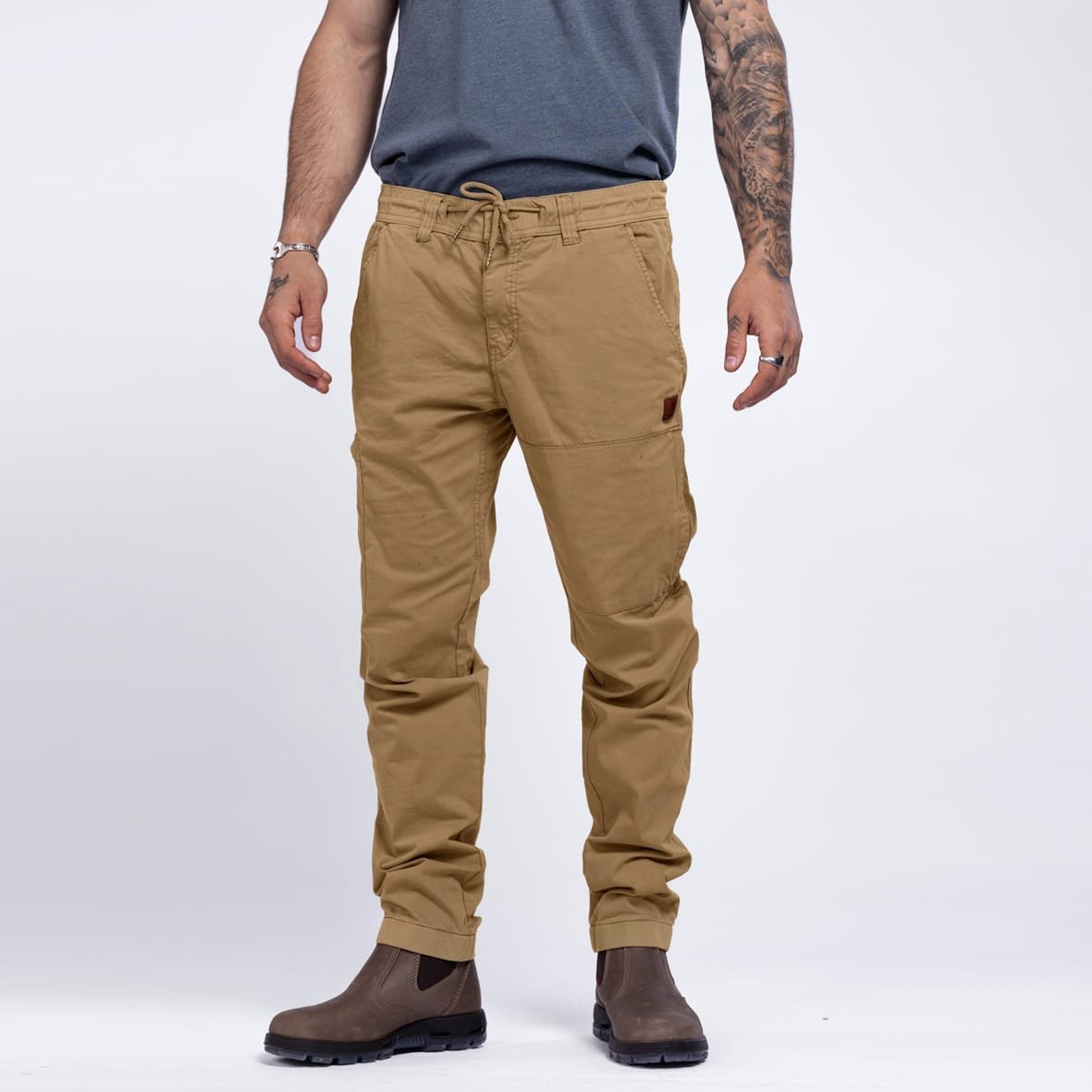 REDBACK-FLINDERS-CARGO-2556-DK-YELLOW-STONE3.jpg מכנסי דגמ"ח של REDBACK FLINDERS CARGO 2556-DK YELLOW STONE – תמונה 1