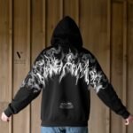 קפוצ’ון שחור מעוצב ROBERTO VINO – תמונה 2