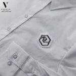 ⁦חולצה מכופתרת לנשים של ROBERTO VINO RVSH1052-WHITE⁩ – תמונה ⁦6⁩