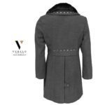 ⁦מעיל אופנתי ואלגנטי עם פרווה של TOOT JACET 7200-GREY⁩ – תמונה ⁦3⁩