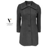 ⁦מעיל אופנתי ואלגנטי עם פרווה של TOOT JACET 7200-GREY⁩ – תמונה ⁦5⁩