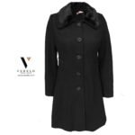 מעיל אופנתי ואלגנטי עם פרווה של TOOT JACET 7200-BLACK – תמונה 2