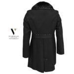 מעיל אופנתי ואלגנטי עם פרווה של TOOT JACET 7200-BLACK – תמונה 4