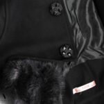 מעיל אופנתי ואלגנטי עם פרווה של TOOT JACET 7200-BLACK – תמונה 5