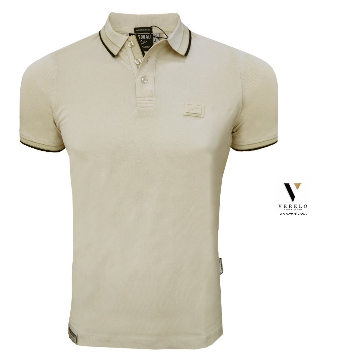 TRESQUALI-P-SHIRT-5091-MOCCA.jpg פולו חלק ביג קצר של TRESQUALI – תמונה 1