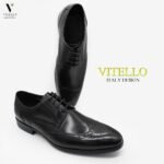נעלי עור אלגנטי עם שרוכים של VITELLO