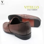 נעלי עור אלגנטי בלי שרוכים של VITELLO – תמונה 4