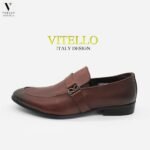 נעלי עור אלגנטי בלי שרוכים של VITELLO – תמונה 5