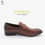נעלי עור אלגנטי בלי שרוכים של VITELLO – תמונה 6