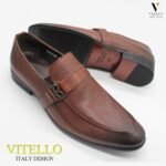 נעלי עור אלגנטי בלי שרוכים של VITELLO – תמונה 2