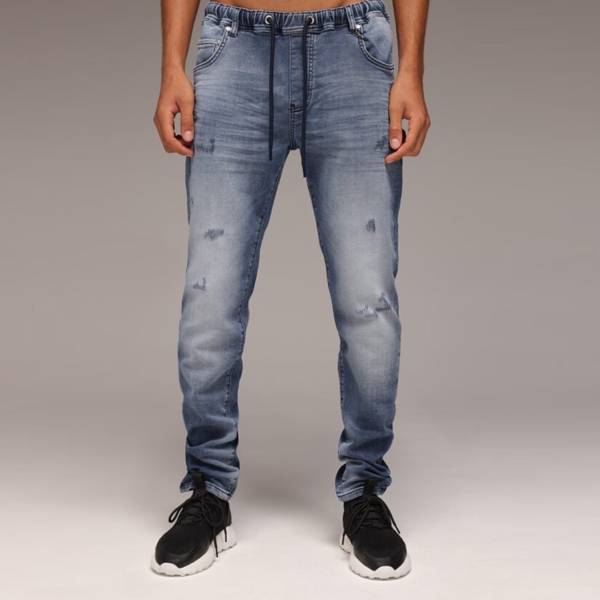 WJEANS-JEANS-F24WJJ34-SKY-BLUE.jpg ג’ינס עם שרוכים של WJEANS – תמונה 1