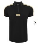 ⁦פולו קצר מעוצב שחור של WJEANS⁩ – תמונה ⁦2⁩